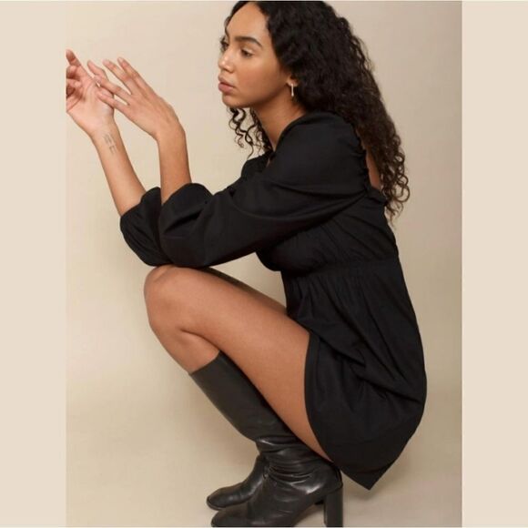 Reformation | Black Sweetheart Vic Mini Dress Small - Picture 7 of 11